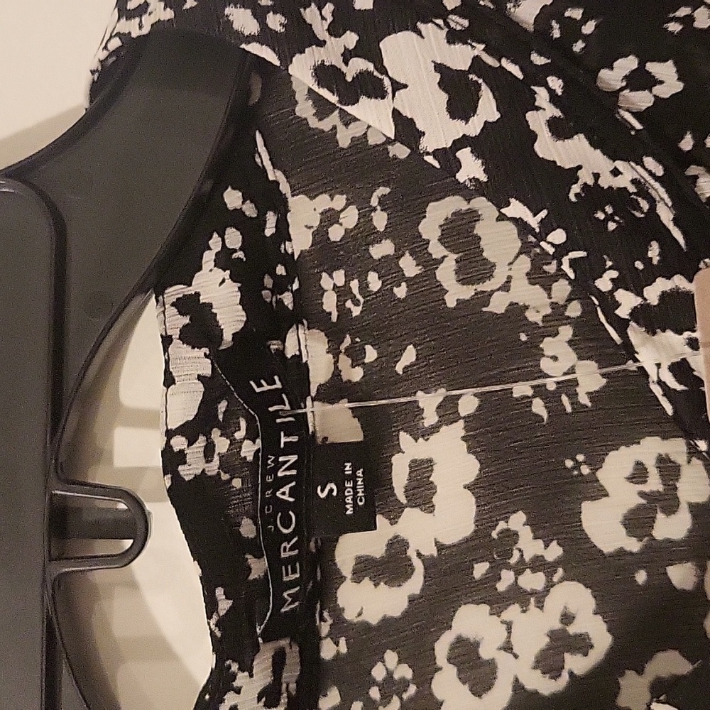 J.crew Mercantile Floral Black and White Dress Size S - Picture 5 of 6